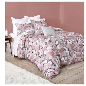 Ted Baker London Pink Crane Duvet Cover Set (TWIN) 68" x 88"